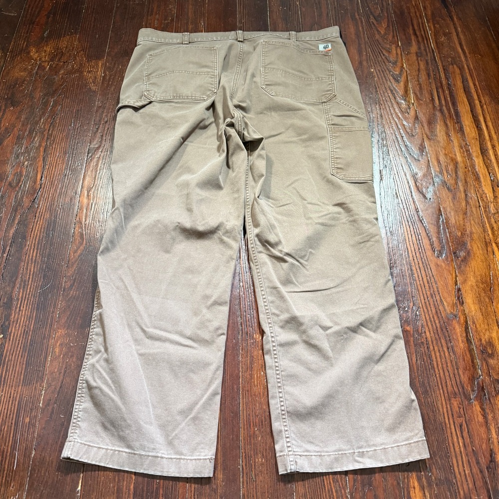 Duluth Trading‎ 40 Grit Pants Mens 42x30 Brown Standard Fit Flex Twill Carpenter - Picture 2 of 12